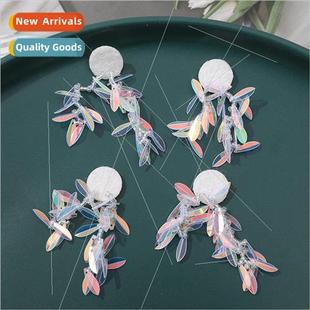 super fairy leaves tassel the sequins Korean illusion