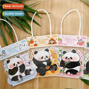 four times handbook pack panda Pandas cartoon sticker cute