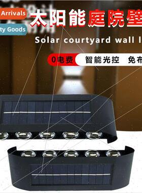 Solar wall light outdoor waterproof eave light garden fence
