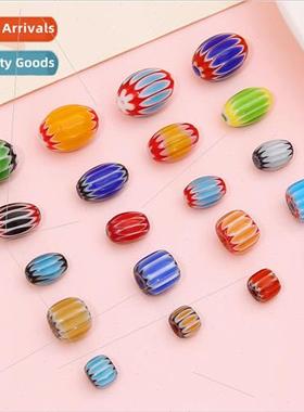 uli thousand flowers Nepal oval beads loose beads DIY handma