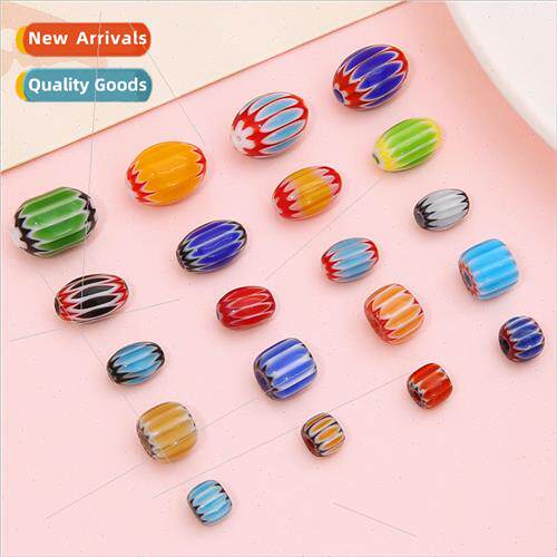 uli thousand flowers Nepal oval beads loose beads DIY handma