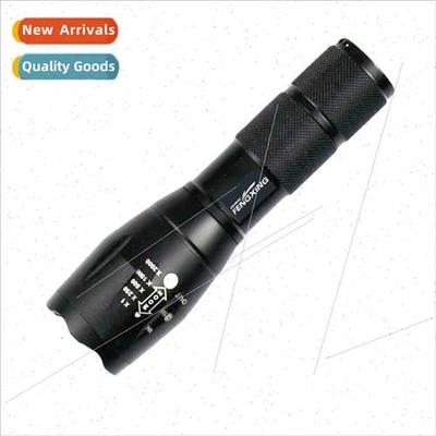 A100 T6 LED Flashlight Zoom Rechargeable Tactical Riding Fis