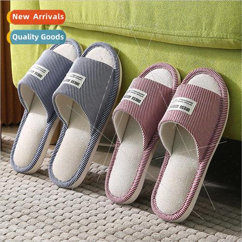 The new four seasons linen slippers 适用 men and women coupl