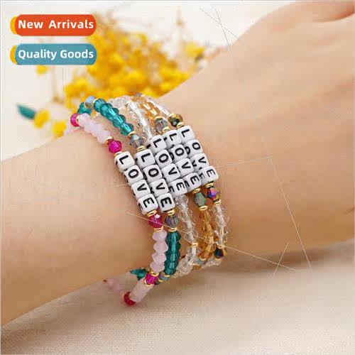 Jewelry Bohemian HyunA  Love diamond crystal small bracelet