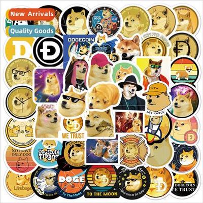 100 Dogecoin Dog Coin Doodle Stickers ggage Car Computer Mug
