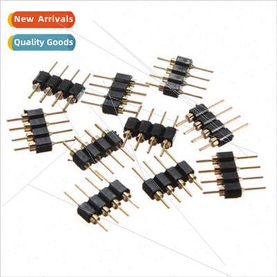30pcst black 4 pin light rgb connection adapter male fitting