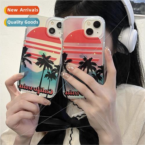 Summer Coconut IPhone13/14ProMax Double Sided Laser Apple 12图片