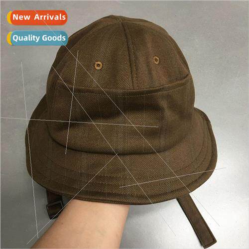 Japanese fall and winter warm plaid ear protection fisherman