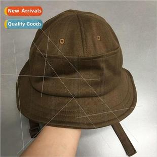 winter warm plaid Japanese protection and ear fisherman fall