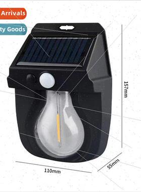 New outdoor solar light tungsten wall light patio sensor lig
