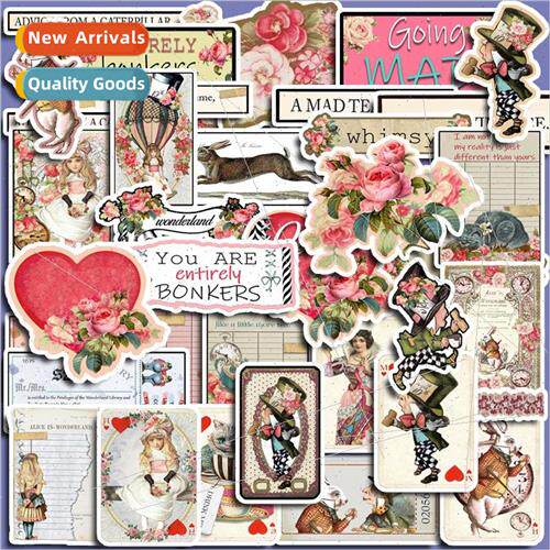 Alice tea party 37 retro handbook stickers phone case handbo