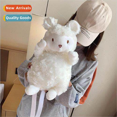 Plush sheep bag female new Korean cute girl shoulder crossbo