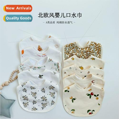 Baby cotton bibs newborn baby drool catty baby waterproof an