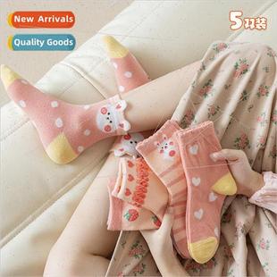 soc winter girls cotton class socks childrens new and Fall