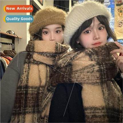 Retro Merad atmosphere sense of scarf female winter warm col