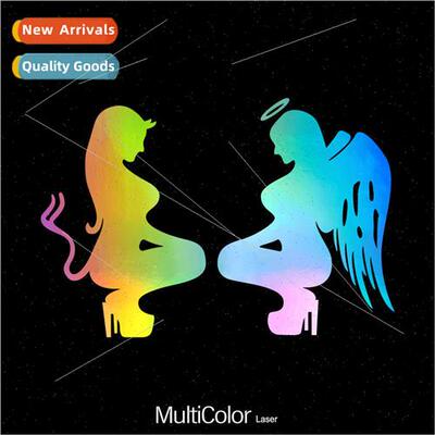 Devil angel girl car stickers body glass motorcycle computer