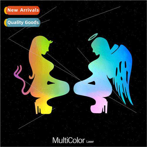Devil angel girl car stickers body glass motorcycle computer