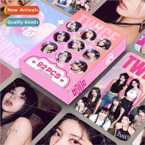 New 92pcs HD color printing photo card TWICE laser box colle