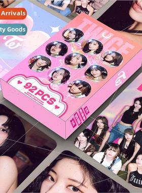 New 92pcs HD color printing photo card TWICE laser box colle