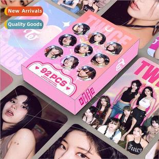 New 92pcs HD color printing photo card TWICE laser box colle