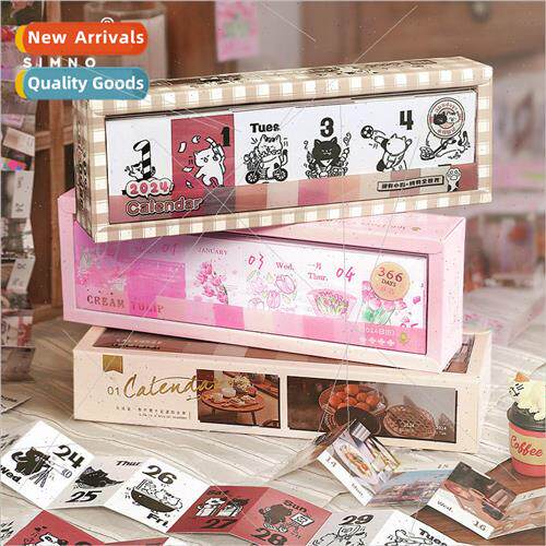 2024 Desk Calendar Creative Portable Day Payment Calendar In
