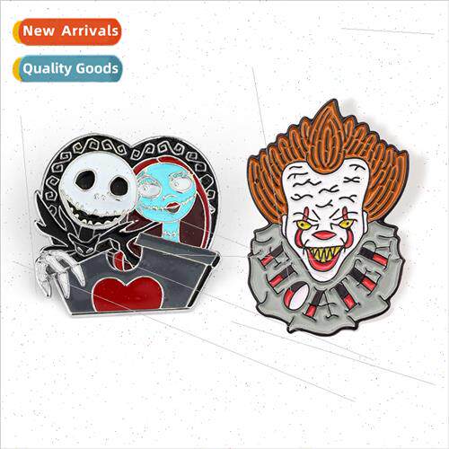 Movie christmas night fright jack skull pin clown back to th
