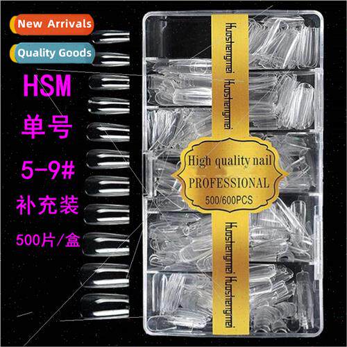 ngle size nail piece thin transparent droplet nail Japanese