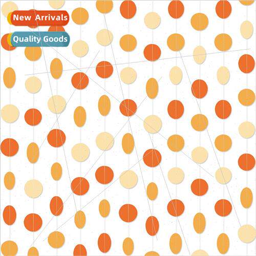 Thanksgiving round piece of paper pull flower fall theme red