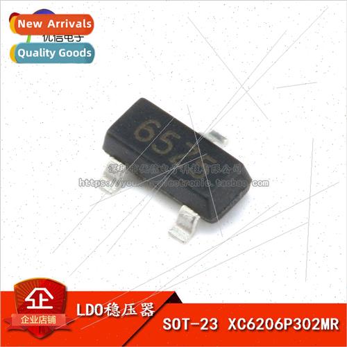 New SOT23 XC6206P302MR 3V 140MA Positive Voltage Regulator l