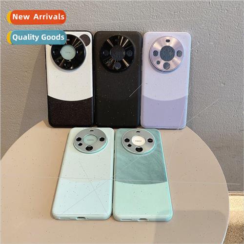 适用 Huawei mate60Pro hardware vegan leather phone case mate