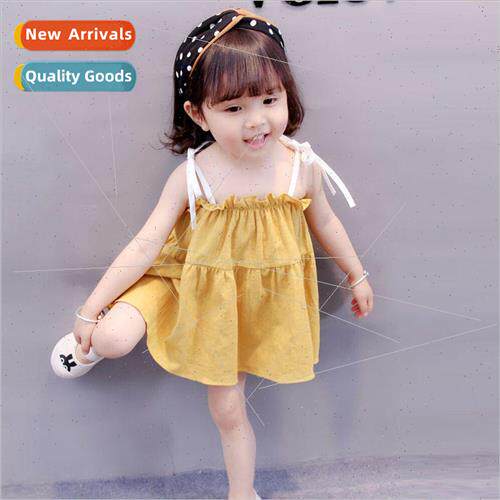 Baby girl halter dress summer new children Korean  of the lo