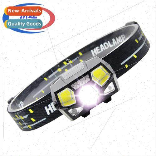 Strong LED waterproof sensor headlamp COB dual light source