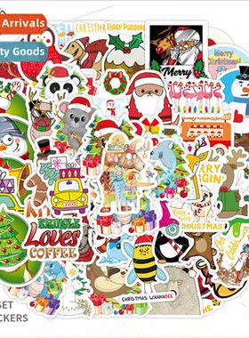 50 New Christmas Cartoon Pattern Santa Claus s ggage Guitar