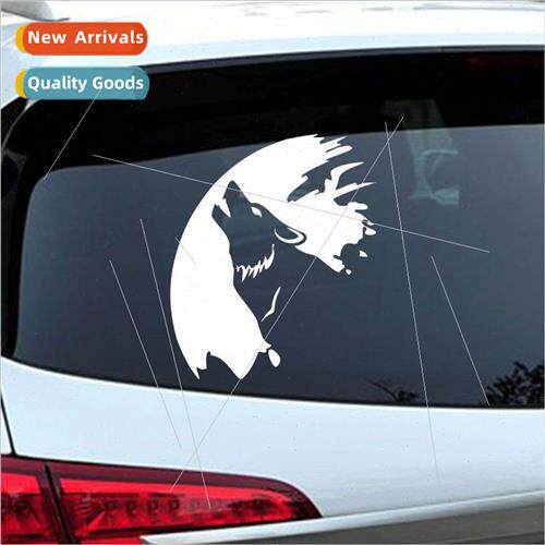 Car Stickers Reflective Wolf Head Cover Scratch Animal Car S