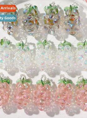 Summer fruit sweet illusion crystal grapes diy handmade weav