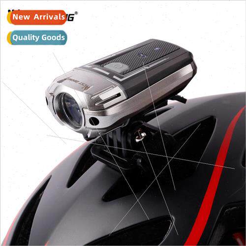Bicycle headlight helmet light USB warning light night ridin