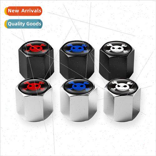 American weird skull valve cap zinc alloy wheel air cap univ