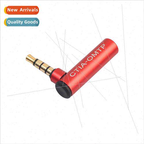 Aluminum alloy shell gold-plated head red 90-degree turn CTI