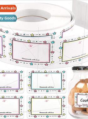 250-500 stickers/roll color border name stickers classificat