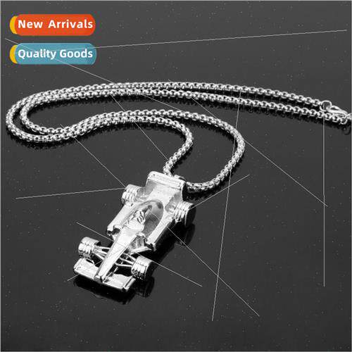 New simple nd pendant retro F1 car pendant necklace hip-hop