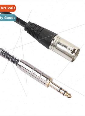 Double shielded cable large three core 1/4 connector 6.35mm