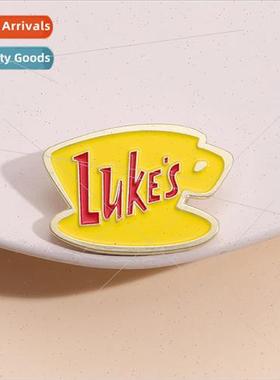 Yellow Brooch Creative Personalized Drip Oil Lapel Pins Mono