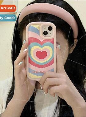 适用 Apple 14Pro Korean  simple love xr phone case iphonexs