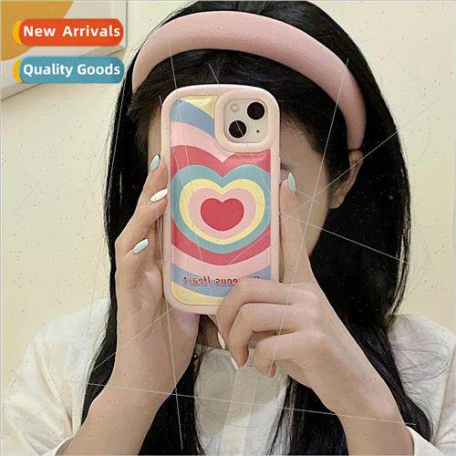适用 Apple 14Pro Korean  simple love xr phone case iphonexs