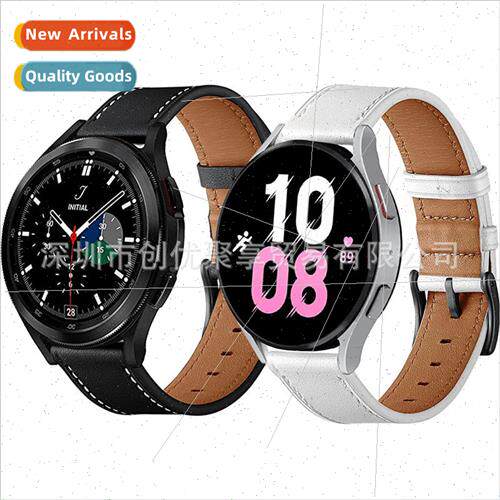适用 galaxy watch 5 pro leather strap samsung watch4 car lin