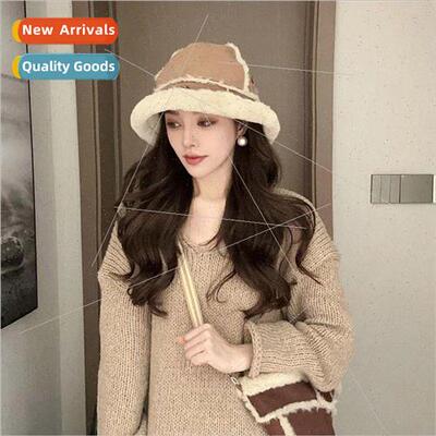 Big head circumference double-sided wearable thickened suede