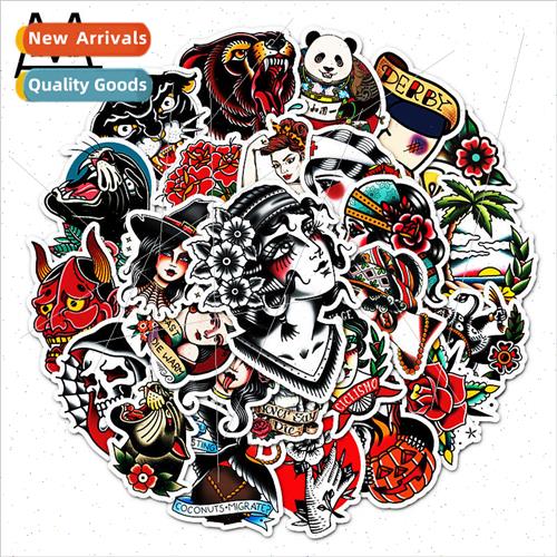 50 ins  personalized tattoo pattern graffiti stickers laptop