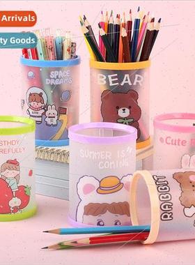 Creative folding pen container multifunctional desktop offic