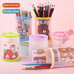 folding desktop pen multifunctional offic container Creative