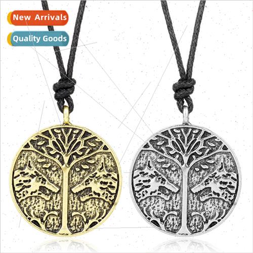 New jewelry Nordic Viking possession talisman e of life wolf